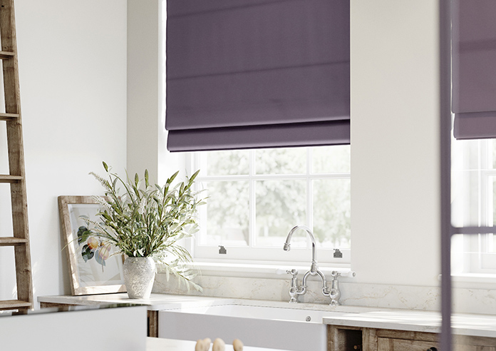 Norleigh, Plum - Roman Blind - Image 5